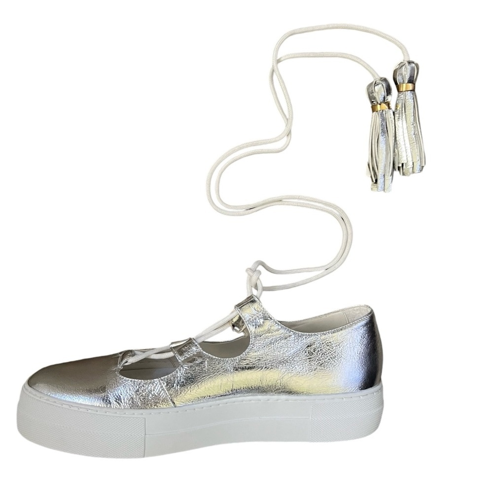 L' AUTRE CHOSE Lace-up sneakers Silver NWOT Size 39